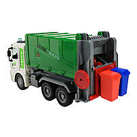 Машина Сміттєвоз зелений Автопром світло звук пластик 28*10*14,5см (AP9931), фото 8