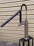 Ручний насос для свердловини з харчової нержавійки. Ручна колонка для води без електрики, фото 9