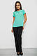 Блуза однотонна, колір м'ятний, 230R112, фото 2