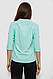 Блуза однотонна, колір м'ятний, 230R96-1, фото 4