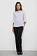 Блуза однотонна, колір білий, 230R1121-7, фото 2