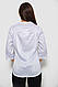 Блуза однотонна, колір білий, 230R96-1, фото 4