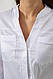 Блуза однотонна, колір білий, 230R96-1, фото 5