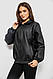 Бомбер жіночий з принтом, колір чорний, 257R72-2, фото 4