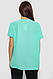 Блуза однотонна, колір м'ятний, 230R112-15, фото 4