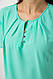 Блуза однотонна, колір м'ятний, 230R112-15, фото 5
