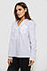 Блуза однотонна, колір білий, 230R96-11, фото 3