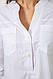 Блуза однотонна, колір білий, 230R96-11, фото 5