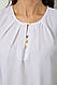 Блуза однотонна, колір білий, 230R112-15, фото 5