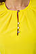 Блуза однотонна, колір жовтий, 230R1122-3, фото 5