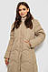 Куртка жіноча двостороння зимова, колір бежевий, 244R24115, фото 3