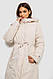 Куртка жіноча двостороння зимова, колір бежевий, 244R24115, фото 9