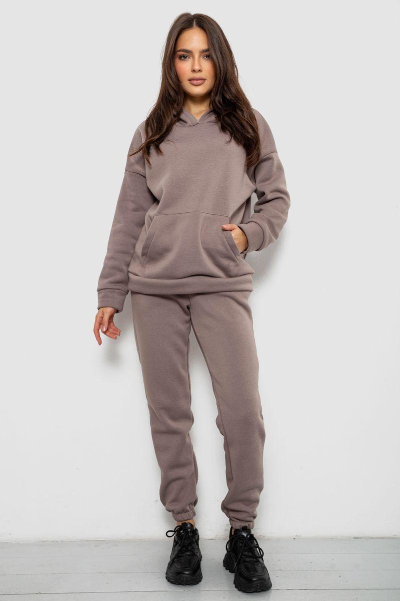 Спортивний костюм жіночий на флісі, колір моко, 257R85, фото 1