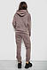 Спортивний костюм жіночий на флісі, колір моко, 257R85, фото 4