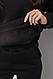 Спортивний костюм жіночий на флісі, колір чорний, 257R85, фото 6