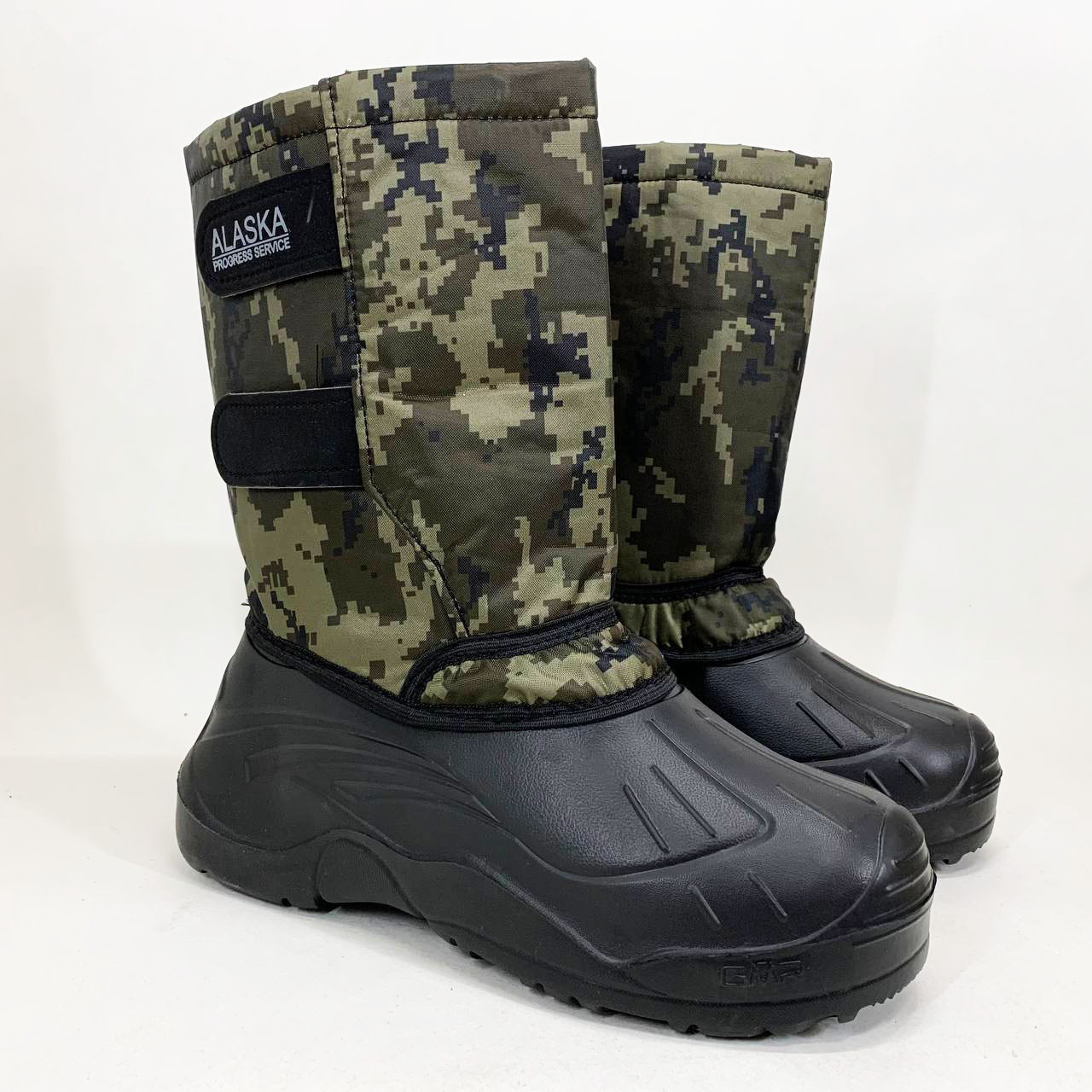 Чоботи чоловічі утеплені камуфляж 42р 27,5см, Чоботи гумові формові чоловічі, фото 1
