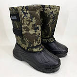 Чоботи чоловічі утеплені камуфляж 42р 27,5см, Чоботи гумові формові чоловічі, фото 2