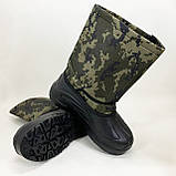 Чоботи чоловічі утеплені камуфляж 42р 27,5см, Чоботи гумові формові чоловічі, фото 3
