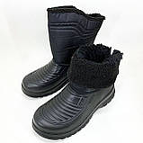 Черевики чоловічі утеплені 44р 27,5см, Гумові чоботи для лісу, Чоловічі гумові чоботи на осінь, фото 5