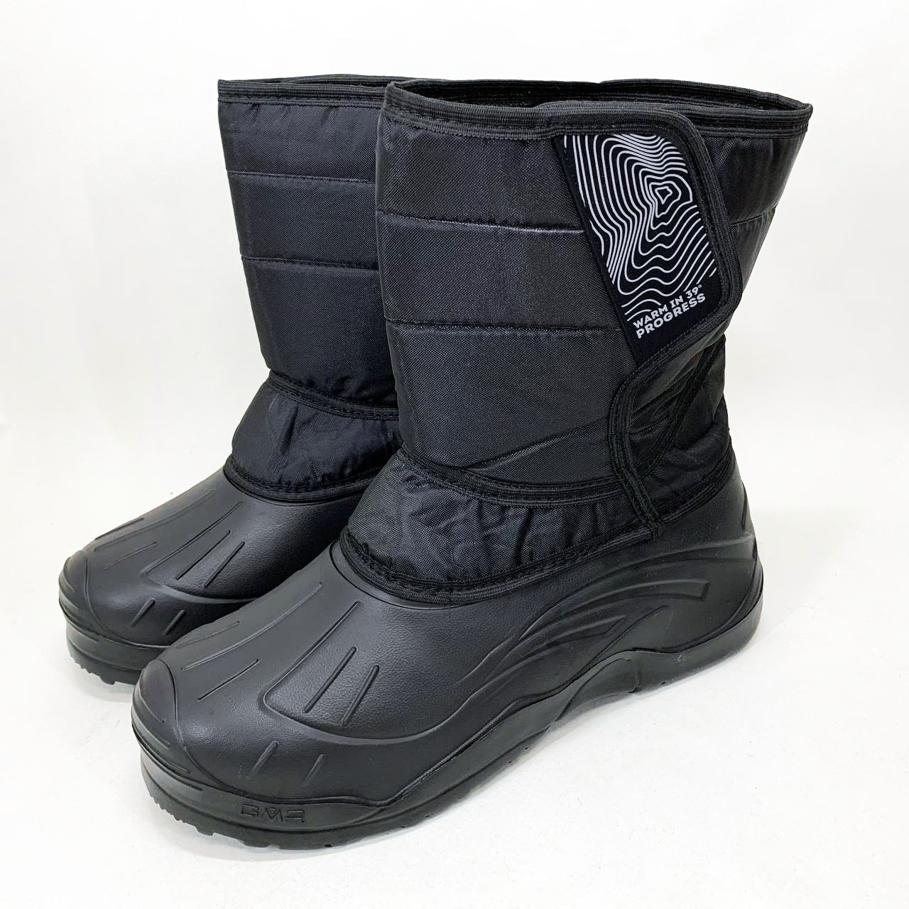 Чоботи чоловічі утеплені чорні 43р 28см, Комфортні чоловічі черевики на роботу, фото 1