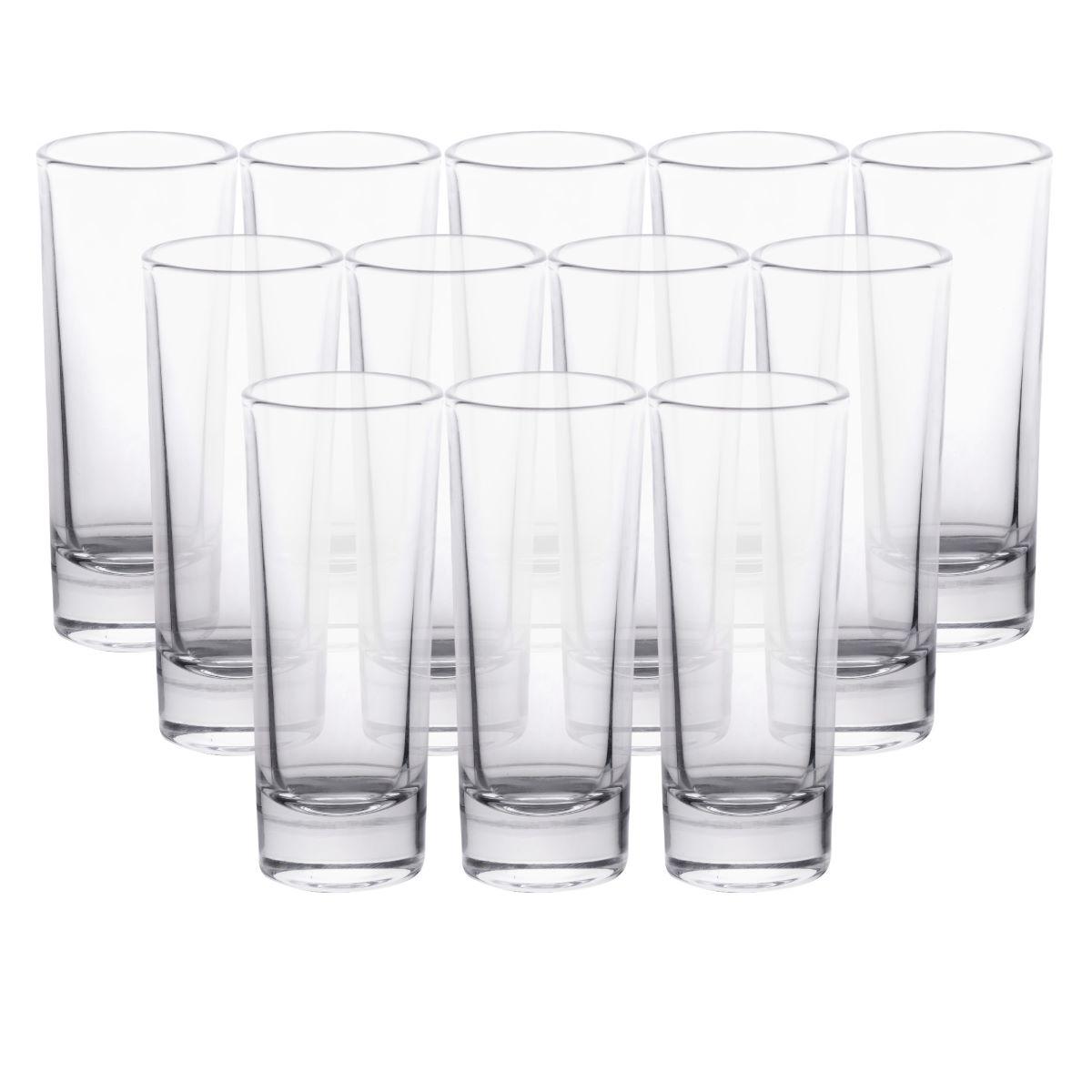 Набір стопок 12 шт по 80 мл скляні прозорі HP-19-136, фото 1