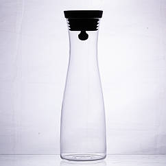 Скляний графин з кришкою 1 л для води, соку, лимонаду HP-19-42