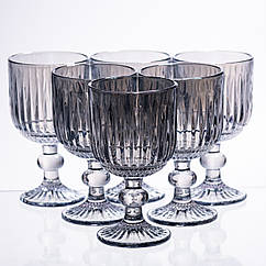 Набір келихів для вина 6 (шт) по 220 (мл) Блакитний HP-19-68