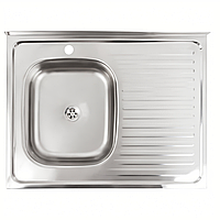 Мийка кухонна з нержавіючої сталі Platinum 8060 L (0,4/120 мм)