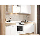 Кухня модульна Еверест Еко набір №3 дуб сонома/німфея альба (білий) 2.4 м стільниця Скай (DTM-071058), фото 3