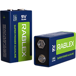 Батарейка Rablex Super Power Alkaline Крона 6F22 / 9V