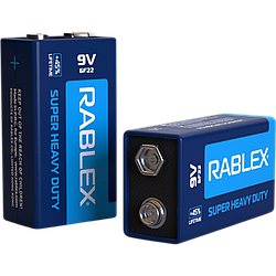 Батарейка Rablex Крона 6F22 / 9V / сольова