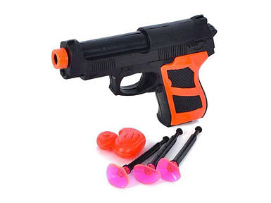 Пістолет присоски 16см,стріляє присосками 3шт 8142-45/1 ТМ METR