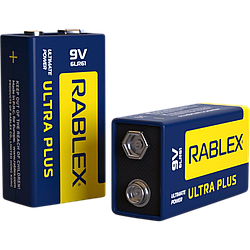 Батарейка Rablex 6F22 9V ultra plus Alkaline Крона
