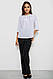 Блуза однотонна, колір білий, 230R112-10, фото 2