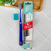 Зубна щітка Edel+White Whitening середня жорсткість (синя), 1 шт