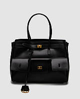 Сумка Balenciaga Bel Air Tote Bag Big size чорний+золото — Premium Є