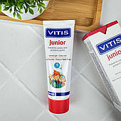 VITIS JUNIOR гель-паста для дітей з ксилітом і фтором, смак Tutti-Frutti (від 6 років), 75 мл