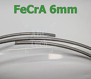 Фехралевий дріт 6 мм Х23Ю5Т Дріт фехраль Х23Ю5Т d-6,0 мм FeCrA
