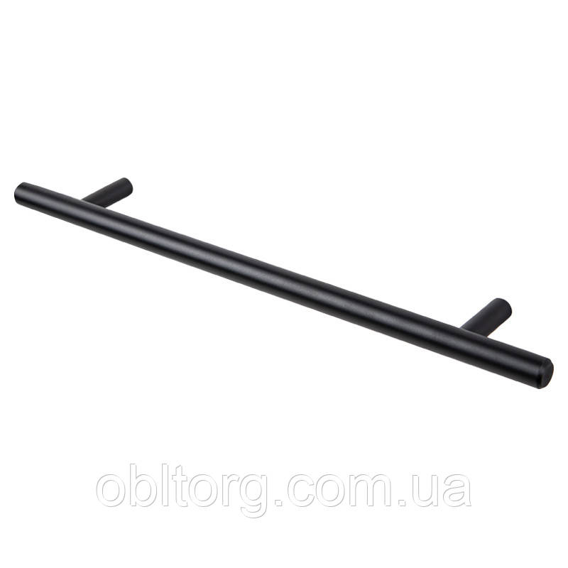 Ручка меблева 160мм чорна релінг, фото 1