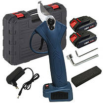 Електричний садовий секатор D8500 18V з 2 акумуляторами Li-ion, фото 5