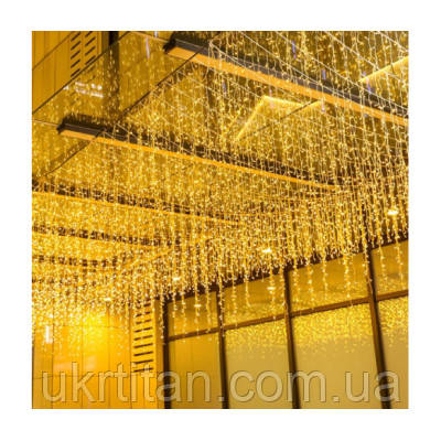 Оригінал! Гірлянда Voltronic Водопад White Hot 300LED Водопад White Hot, 3x2м, біла, BOX (LY0014-3х2) - Вища Якість!, фото 1