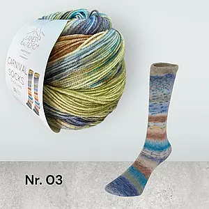 Шкарпеткова пряжа серія Carnival Socks