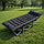 Розкладне ліжко-шезлонг для кемпінгу із матрацом WCG CC-S04-PP лежак для саду і подорожей чохол + матрац 190×70×35 см Чорний, фото 8