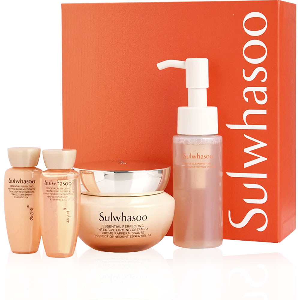 Оновлений зміцнювальний та зволожуючий крем Sulwhasoo Essential Perfecting Intensive Firming Cream Set 155 ml, фото 1