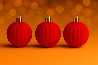 Ялинкові кульки рельєфні оксамитові | набір 6 шт | діаметр 8 см | новорічні іграшки | 8 різновидів кольору Світло-червоний