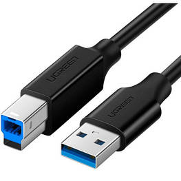 Кабель для принтера USB 3.0 AM/BM 1.0m US210 black Ugreen (30753) - оригінал