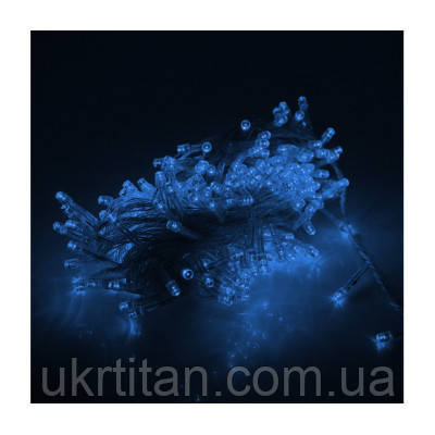 Оригінал! Гірлянда Voltronic Штора Водопад Blue 300LED, 3*1,2 м, прозра, BOX (DT-2025/V300B) - Вища Якість!, фото 1