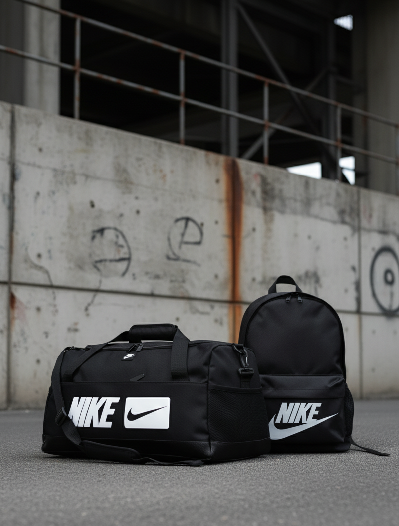 Комплект рюкзак сумка Nike Swoosh 2в1 чорний дорожній чоловічий жіночий найк, фото 1