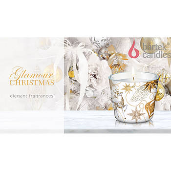 Свічки ароматизовані в склянці BARTEK Glamour Christmas