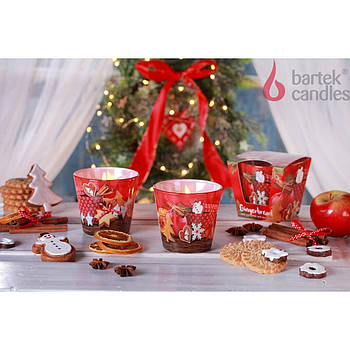 Свічки ароматизовані в склянці BARTEK Gingerbread
